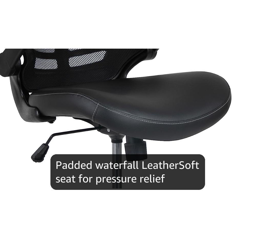 Amazon.com: Flash Furniture LeatherSoft Adjustable Ergonomic